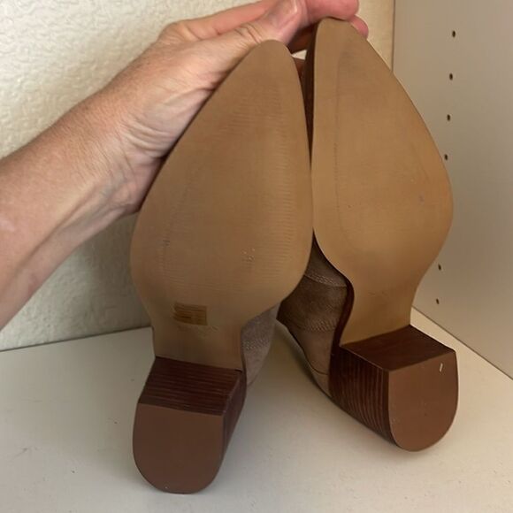 KAANAS cowgirl boots x Madewell Porto pointed toe boots in gray suede Size 9 New - Picture 9 of 11